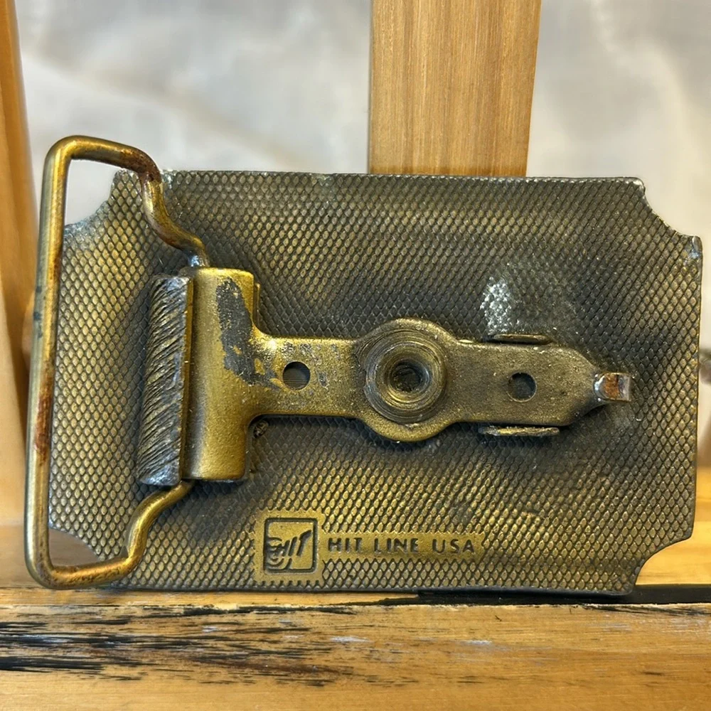 Center Line Tulsa, OK vintage belt buckle made in USA